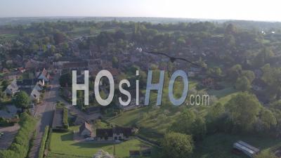 Pommier à Cambremer, Normandie, Vidéo Drone
