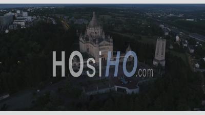 Basilica Of St Therese Of Lisieux Church , Video Drone Footage