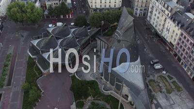 Place Du Vieux Marché à Rouen, Vidéo Drone
