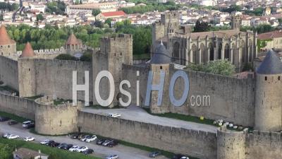Cité De Carcassonne Par Drone