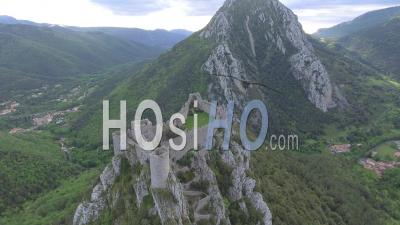 Puilaurens Cathar Castle, Video Drone Footage