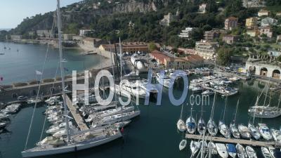 Villefranche-Sur-Mer Port - Video Drone Footage