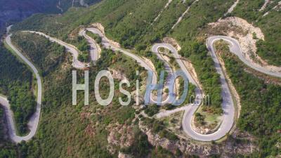 Mountain Road, Sainte-Baume - Video Drone Footage