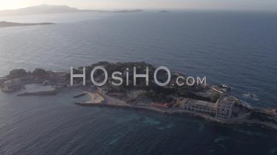 Bendor Island And Bandol Bay - Video Drone Footage