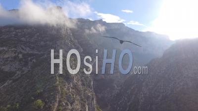Entrée Des Gorges Du Verdon En Automne- Vidéo Drone