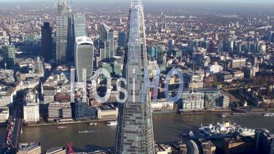 La Tamise De London Bridge à Tower Bridge, Filmée Par Hélicoptère