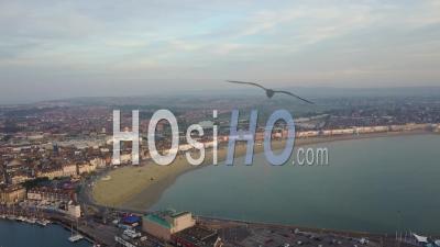 Ville Touristique De Weymouth Dorset Drone Vidéo Angleterre Du Sud - Vidéo Drone