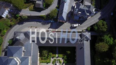 Saint-Jacques-De-Compostelle, Samos, Espagne - Vidéo Drone