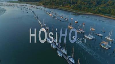 Port Hamble Marina Southampton Angleterre - Vidéo Drone