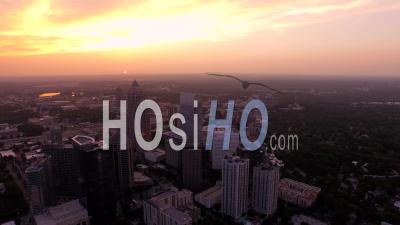 Midtown Cityscape Atlanta Georgia Usa - Video Drone Footage