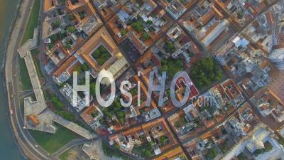 Plaza Santa Domingo Cartagena Colombia Drone Footage - Video Drone Footage