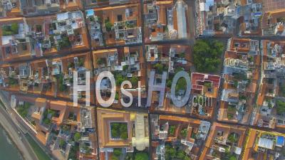 Plaza Santa Domingo Cartagena Colombia Drone Footage - Video Drone Footage