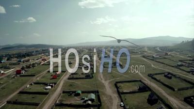 Villiage En Mongolie Du Nord - Vidéo Drone