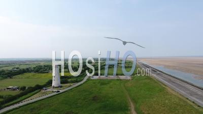 Leasowe Lighthouse Moreton Merseyside Uk - Video Drone Footage