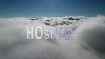 Clouds Layer Above Ben Nevis Fort William Scotland - Video Drone Footage