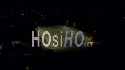 Playing Five A Side Football In Berkhamstead Uk - Video Drone Footage