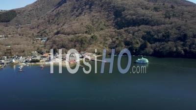 Lake Ashi Kanagawa Honshu Japan - Video Drone Footage