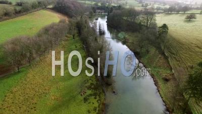 Historical Donnington Brewery Craft Beer Makers In Gloucestershire Uk - Video Drone Footage