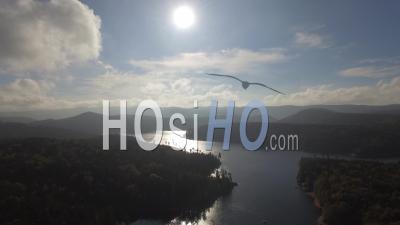Lac De Pierre-Percée - Video Drone Footage