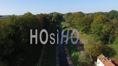 Tunnel-Canal Of Saint-Albin - Video Drone Footage