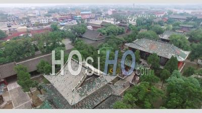 Chinese Ancient Architecture Of Pingyao Shanxi China - Video Drone Footage