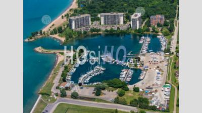 Marina à Point Edward Sarnia Ontario - Photographie Aérienne