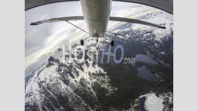 Point Of View Of Airplane Exploring The Coastal Mountains Of British Columbia - Aerial Photography