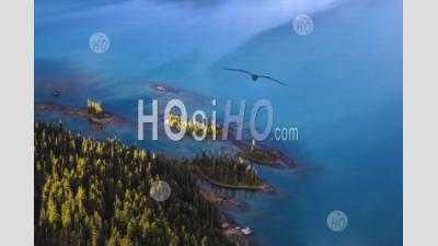 Garibaldi Lake Shore Line Whistler Bc - Aerial Photography