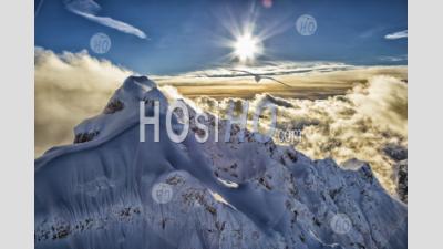 Winter Scenic Du Juge Mont Howay North Fraser Valley En Colombie-Britannique - Photographie Aérienne