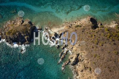 Normand Island Et Sa Baie ¨ La Baie Îles Vierges Britanniques Des Caraïbes - Photographie Aérienne