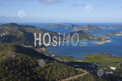 Fat Hogs Bay. Îles Vierges Britanniques Des Caraïbes - Photographie Aérienne
