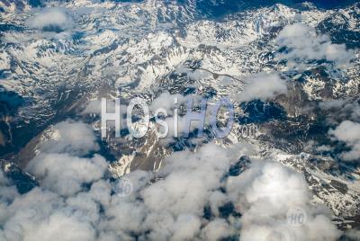 Région De Montagne Alpine Suisse - Photographie Aérienne