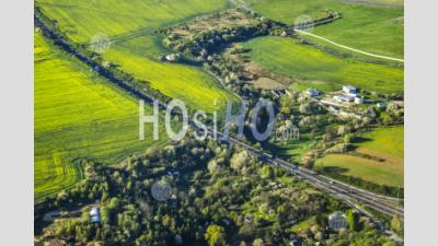 Highway Near Prague Czech Republic - Aerial Photography