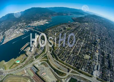 Vancouver-Est Colombie-Britannique Canada - Photographie Aérienne