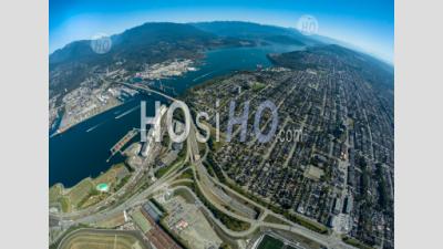 Vancouver-Est Colombie-Britannique Canada - Photographie Aérienne