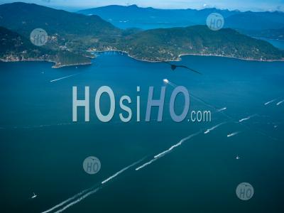 Howe Sound And Bowen Island Bc Canada - Aerial Photography
