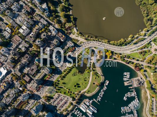 Lost Lagoon And Causeway - Aerial Photography