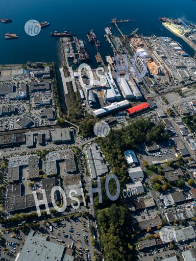 Chantiers Navals North Vancouver - Photographie Aérienne