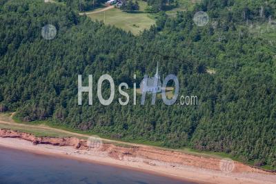 Country Church Kildare Capes Prince Edward Island Canada - Aerial Photography