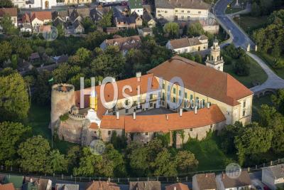 Historic Village Of Valpovo Croatia - Aerial Photography