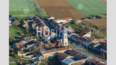 Aerial Village De Vieville En Haye Lorraine France - Aerial Photography