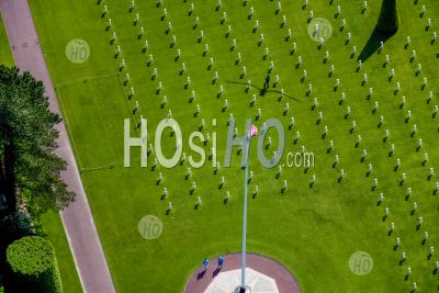 American Cemetery And War Memorial Colleville-Sur-Mer Normancy France - Aerial Photography