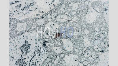 Pack Ice On Cumberland Sound Baffin Island Nunavut - Aerial Photography