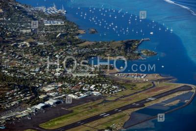 International Airport At Papeete Tahiti French Polynesia - Aerial Photography