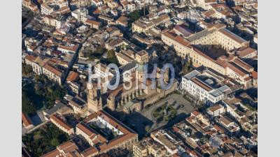 Palermo Cathedral And Square Sicily Italy - Aerial Photography