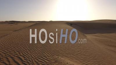 Cars Tracks In The Sand Dune, Low Light, Namib Desert