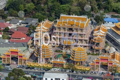 Religious Shrine In Thailand - Aerial Photography
