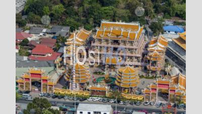 Religious Shrine In Thailand - Aerial Photography