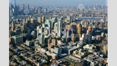 Downtown Brooklyn à New York - Photographie Aérienne