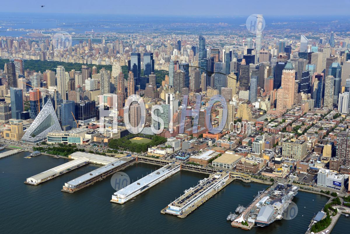 Midtown West Manhattan Waterfront Pier 86 To Pier 94 New York City ...